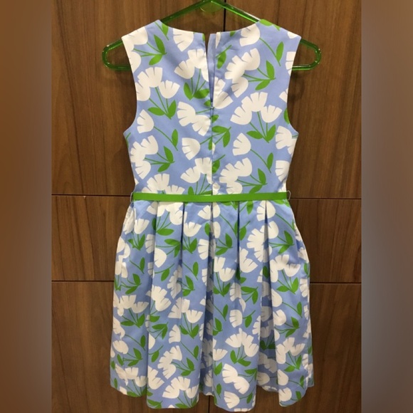 Never Worn Sky Blue Designer Floral Dress for Kids - Picture 3 of 5